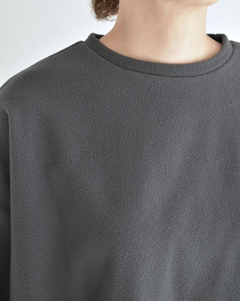 フリース ヘムリボンプルオーバー Gray
