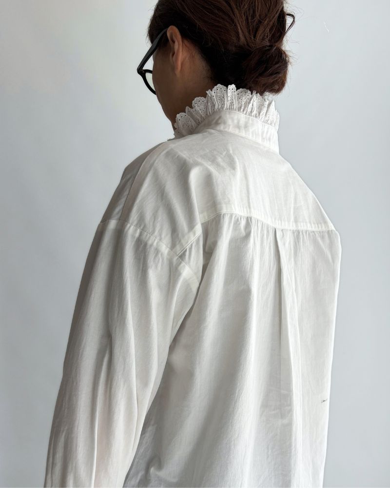 ヴィンテージレースブラウス White