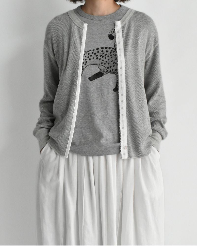 ラメサーマル リメイクカーディガン Gray