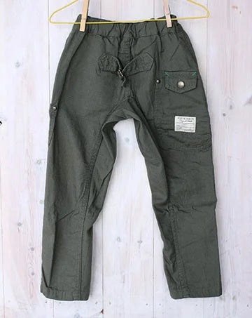 【sale】10分丈テイパードーパンツ Khaki　100cm,110cm