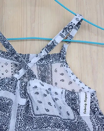 【sale】サマーベビーオール（ひざ下丈）Off/Blue　90cm