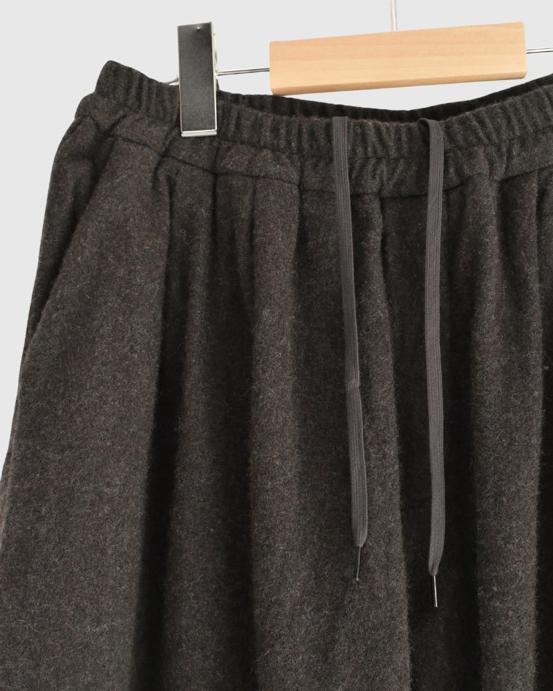 ウールタックパンツ Brown