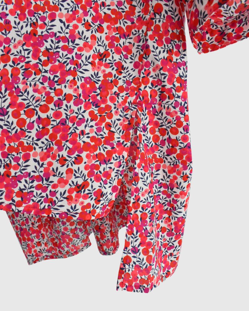 スキッパーシャツ（LIBERTY） WiltshireRed