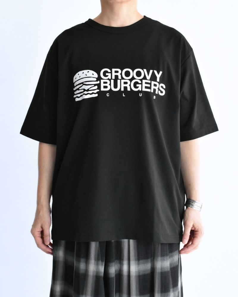 PTT GROOVY BURGERS Tシャツ (MENS) Black