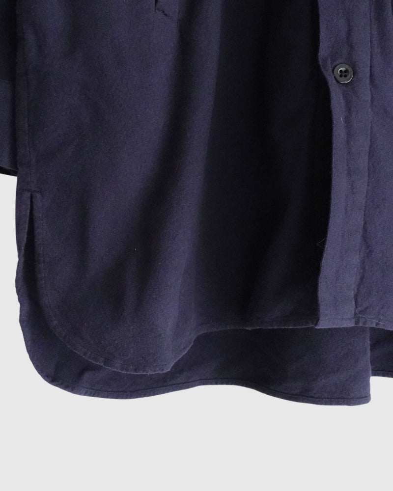 STAND COLLAR SHIRT Marine