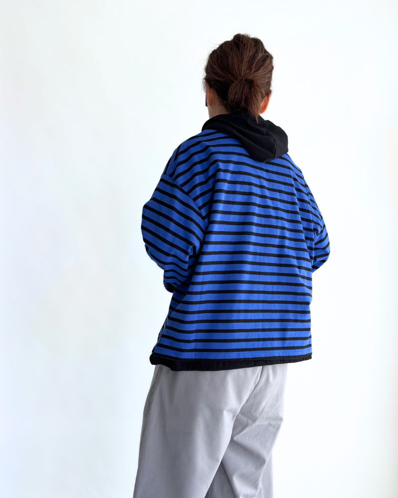 ドローストリング フーディプルオーバー Black