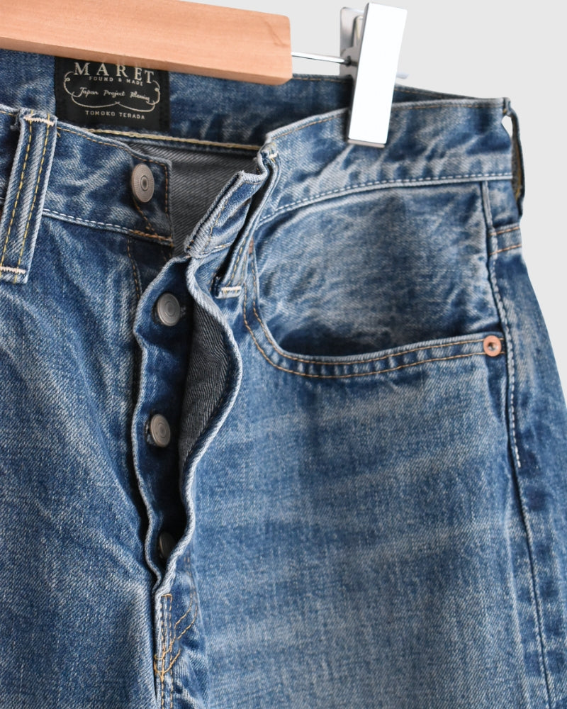 セルビッチデニム5ポケットパンツ VintageBlue