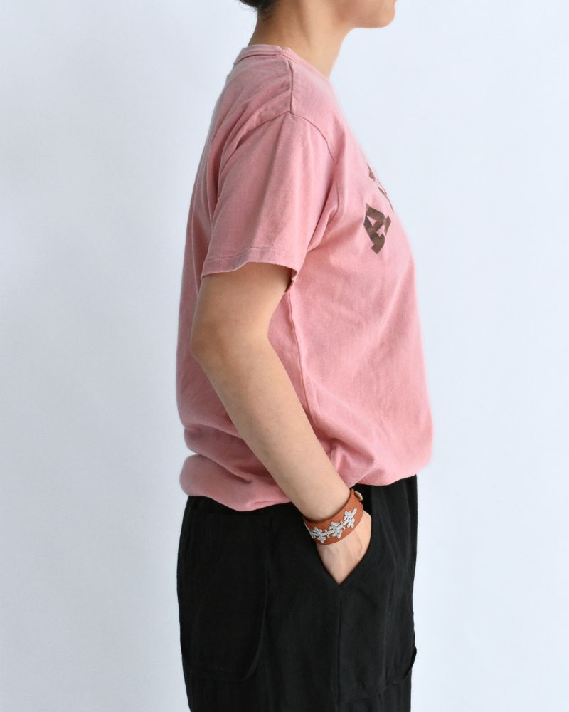 ビンテージコットン天竺 ALL GOOD Tシャツ (LADIES) Pink