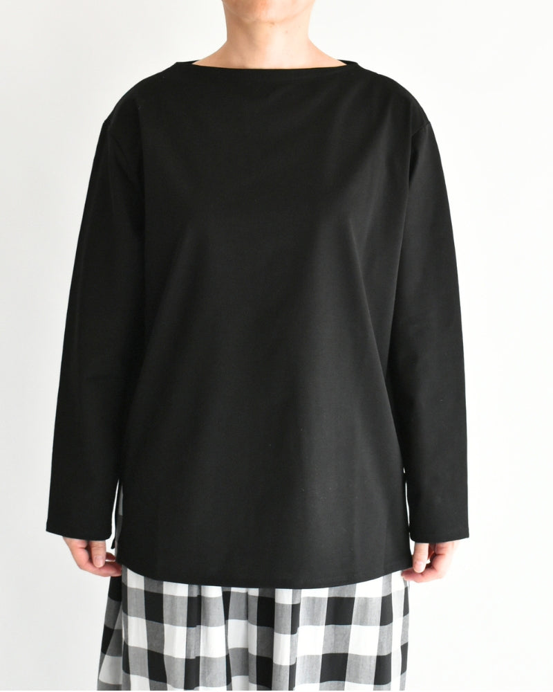 ギザコットン バスクTシャツ Black