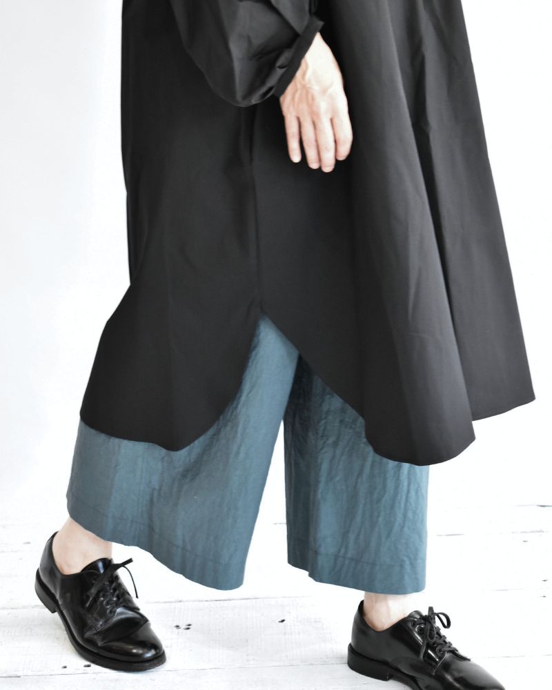 バルーンスリーブ ミディワンピース Black