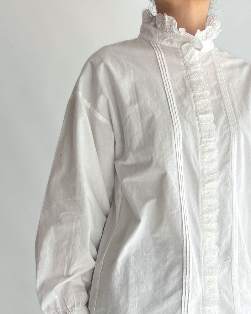 ヴィンテージレースブラウス White