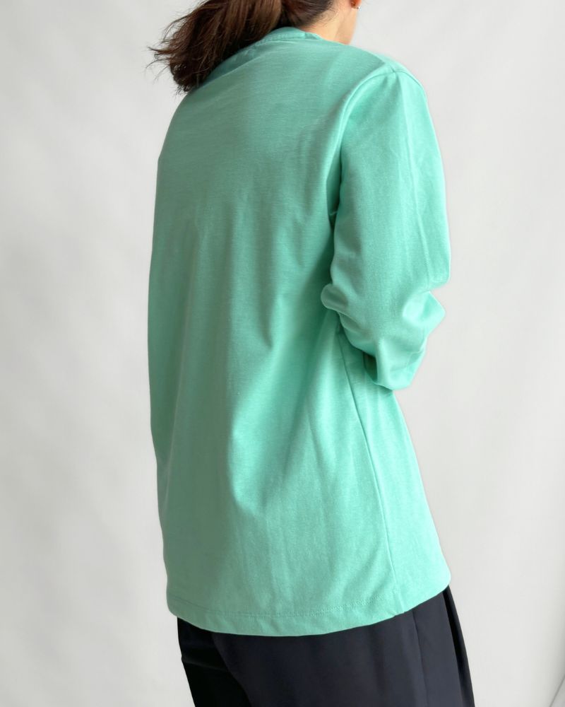 テンジククルーネックL/S TEE Mint