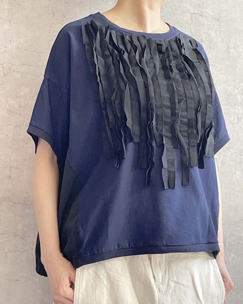 【追加生産】S/S 8T010 異素材スラッシュTee （6月中旬）