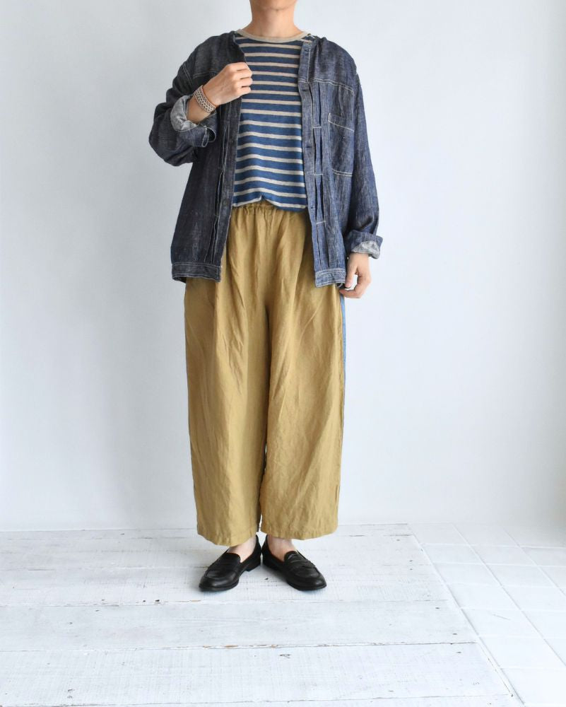 サイドラインカンフーパンツ BrownBeige