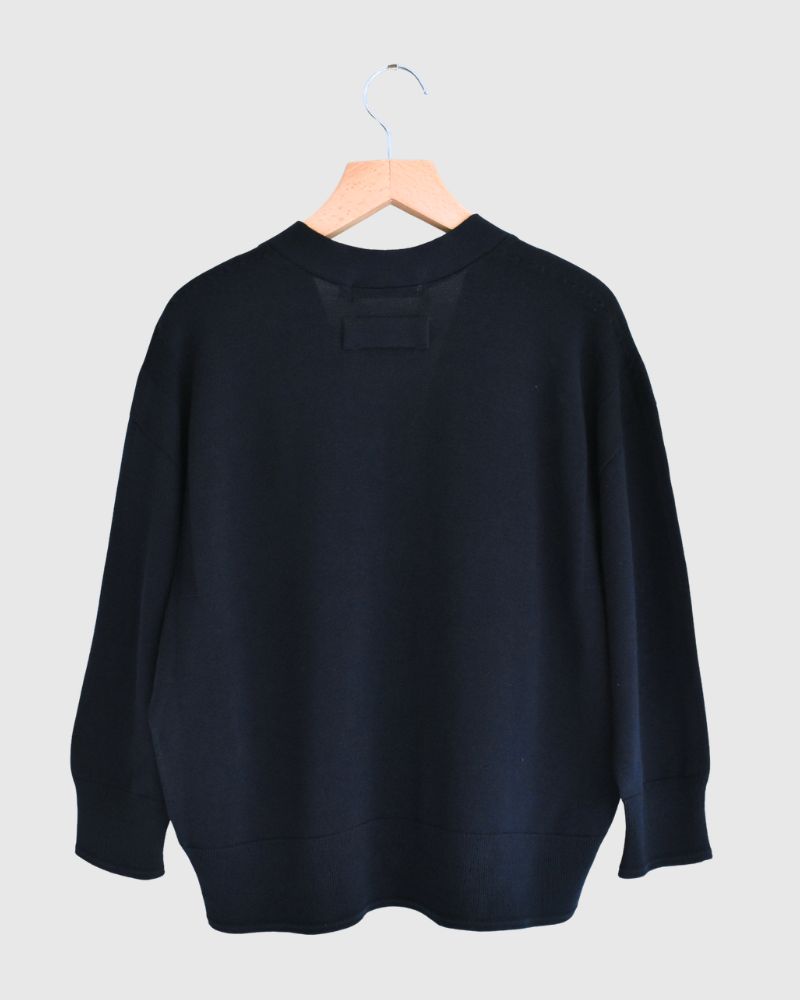 COVE Vネックショートカーディガン Navy