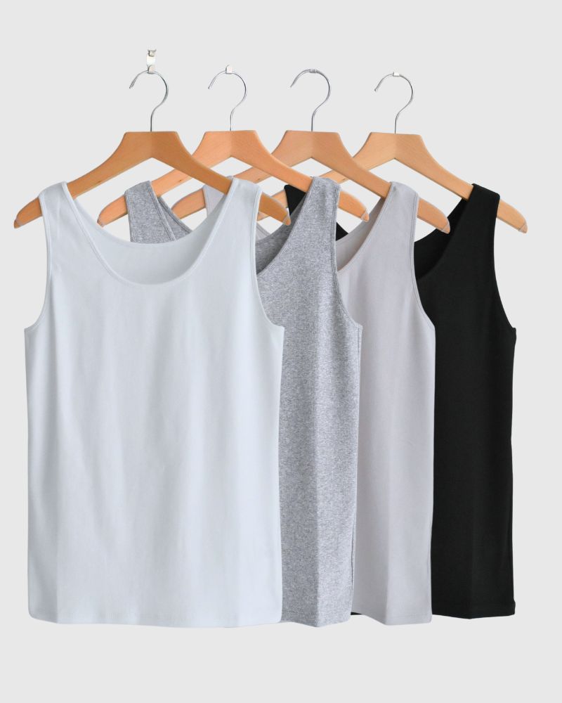 デジタルリブ タンクトップ