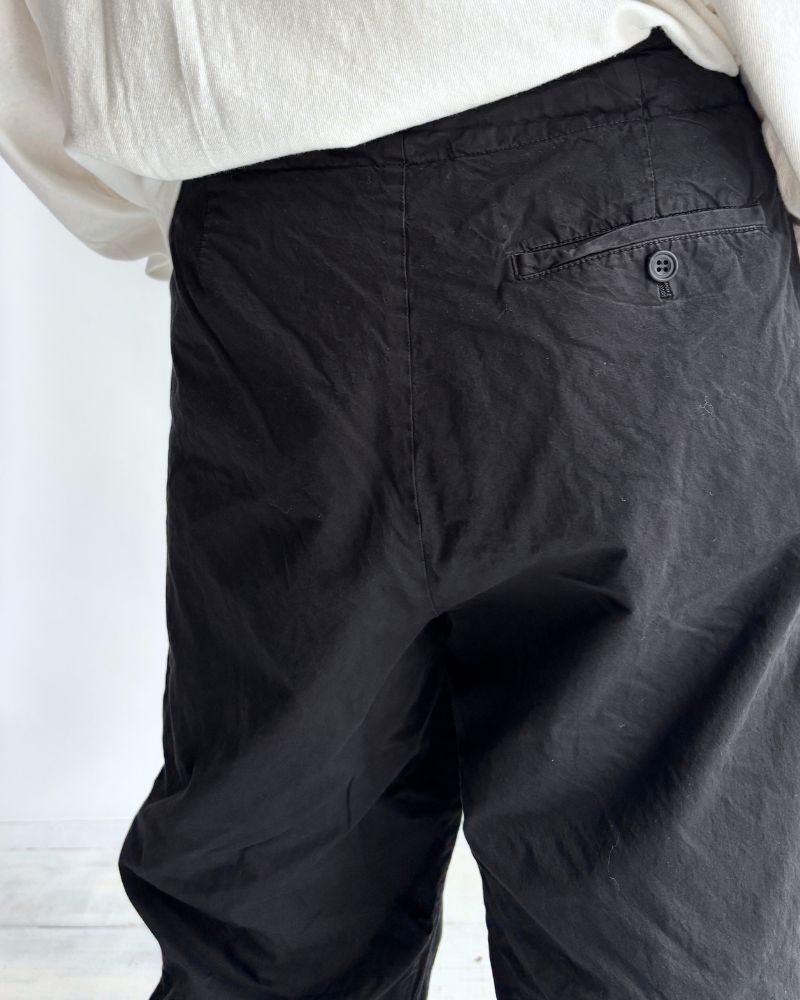 ガーメントダイパンツ Black