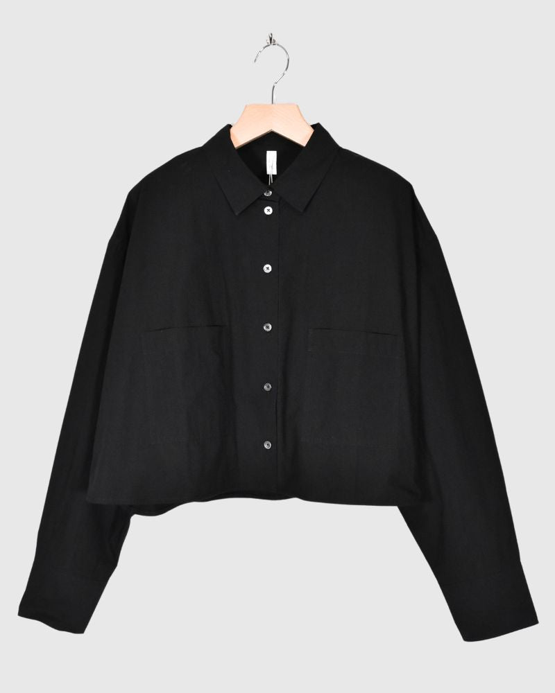 【sale】クロップドシャツ Black