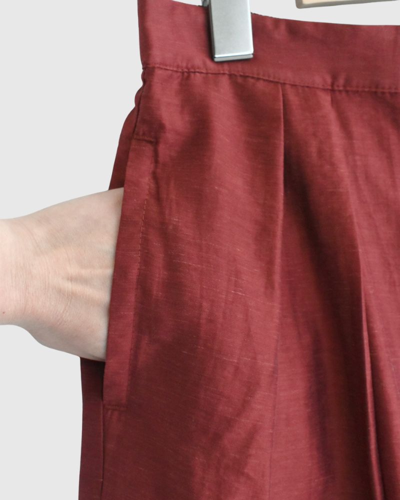 シアーボリュームパンツ RedBrown