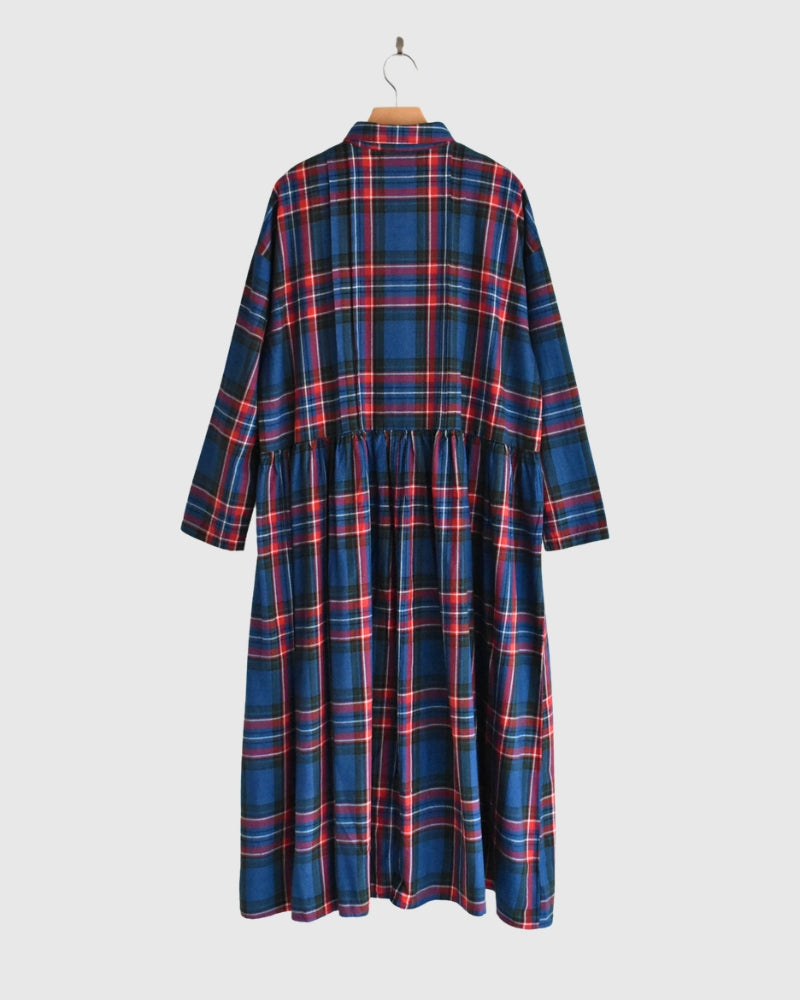 インディゴタータン ファンデーションシャツドレス Indigo