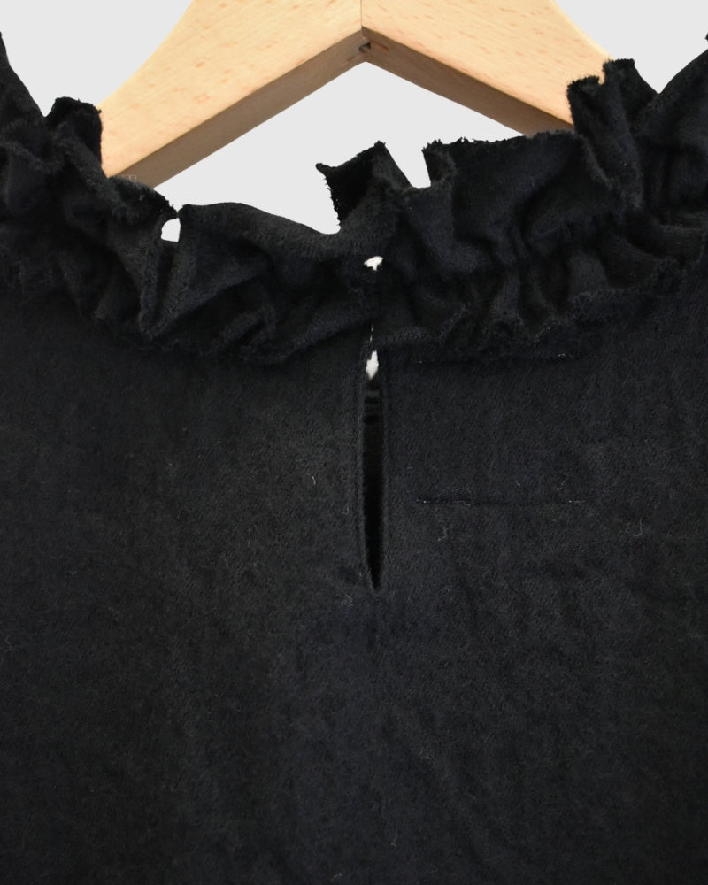 ウールボックスプルオーバー Black