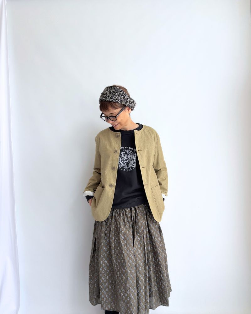 "HTS16" プリントスウェットシャツ DeepNavy