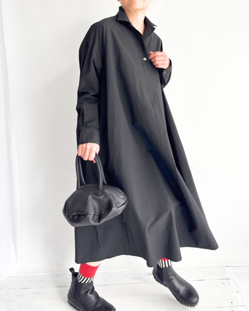 スキッパーフレアドレス Black