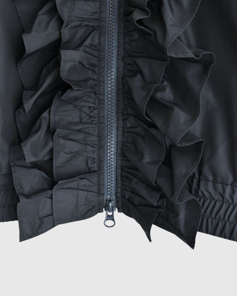 フロントフリル ZIPUP ジャンパー Navy