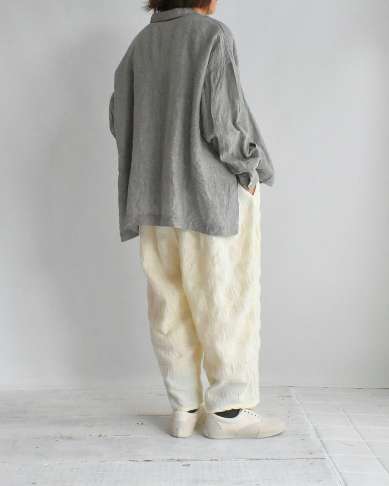 ウールチェックパンツ Ivory