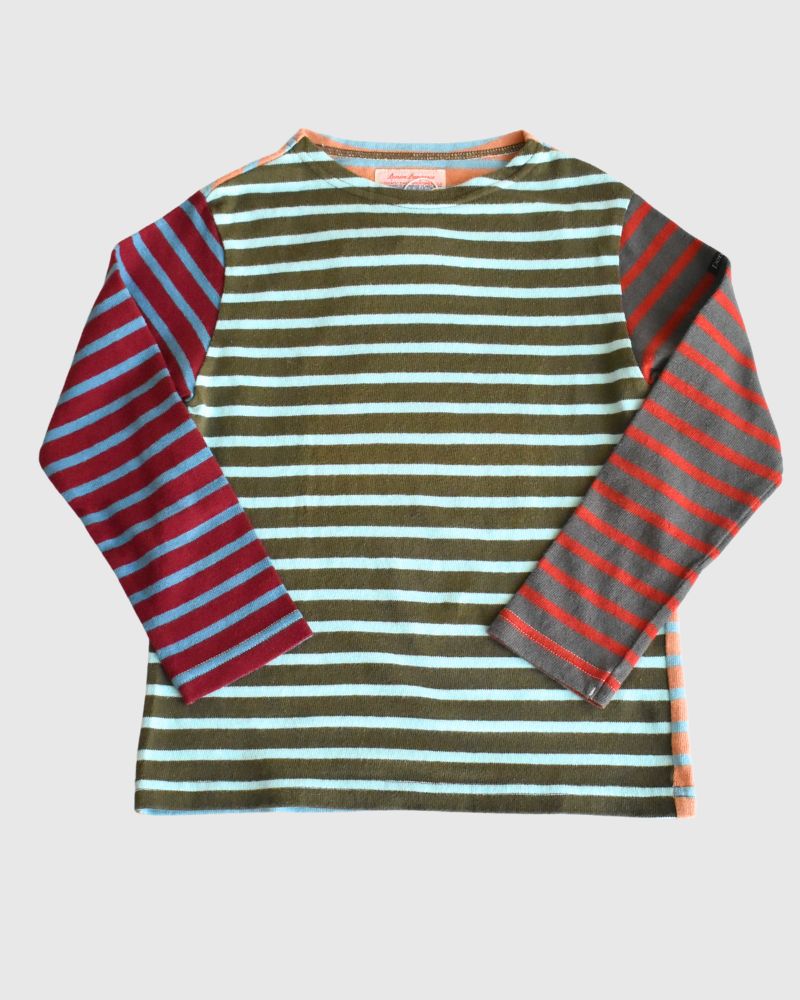 【sale】ボーダテンジクボートネックTEE Crazy　130cm