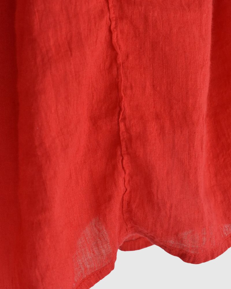 GATHERED SKIRT DeepRed