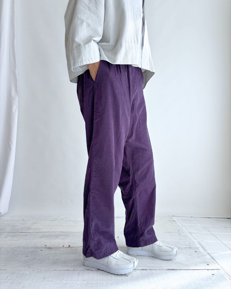 26 WALES CORDUROY OVERDYE EASY PANTS Purple
