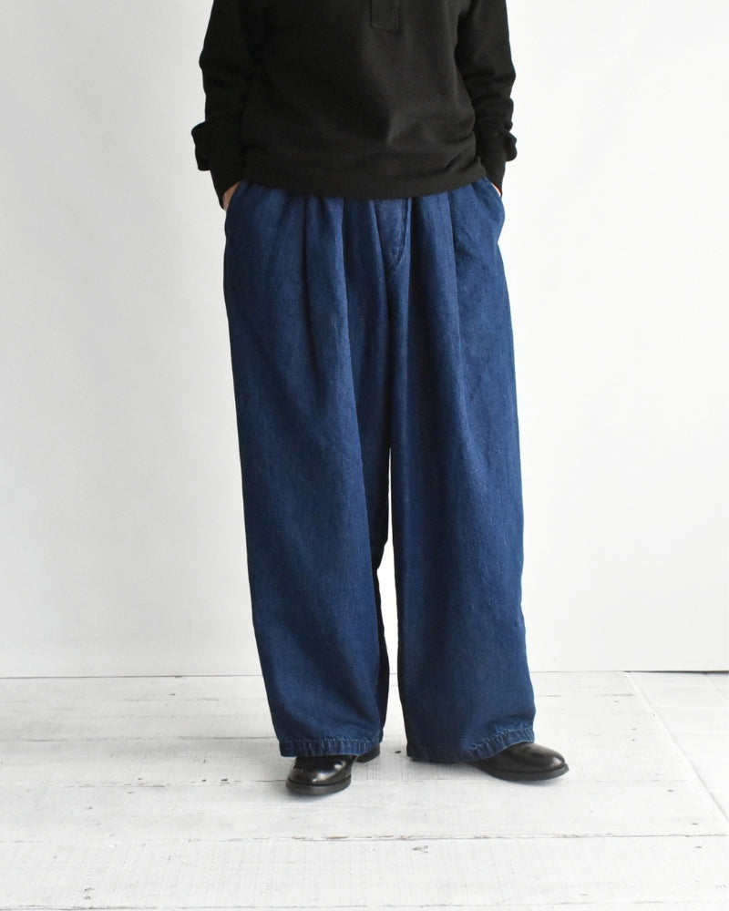 デニムタックパンツ StoneWash
