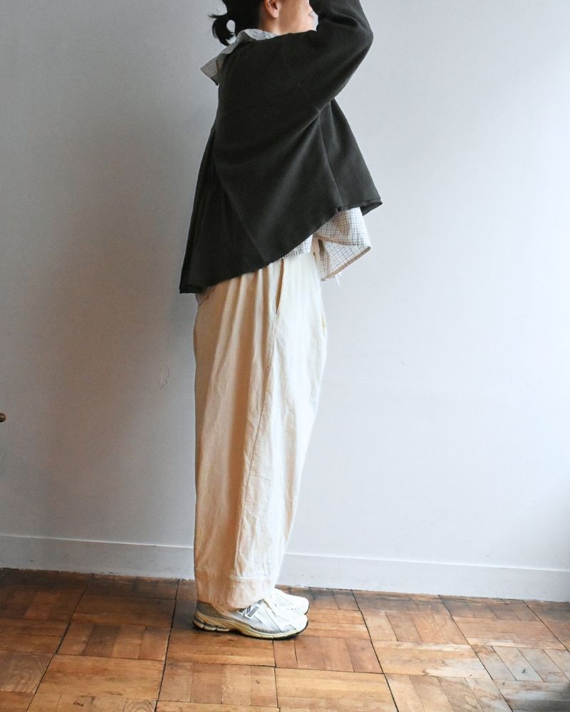 【予約】 F/W G 1230 オーガニックコーデュロイ ウフパンツ（9月中旬 - 9月末）