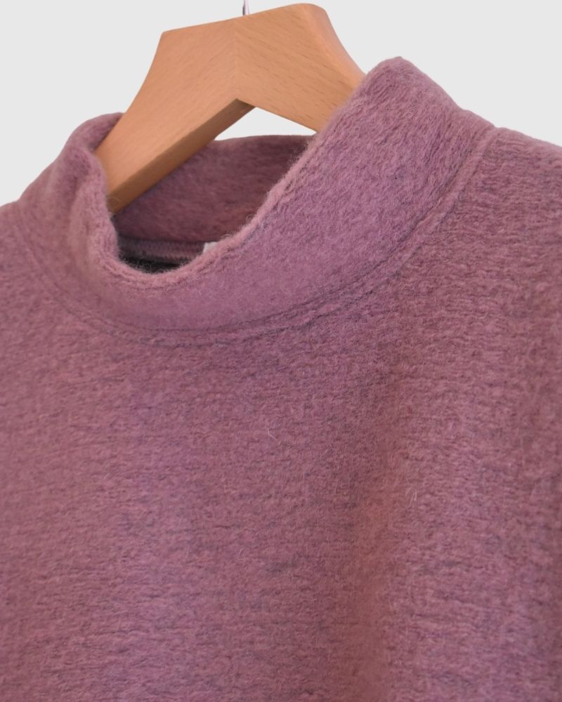 【sale】MOCK NECK PULLOVER Purple