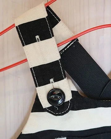 【sale】7分丈ベビーサロペット　モノクロ　70cm