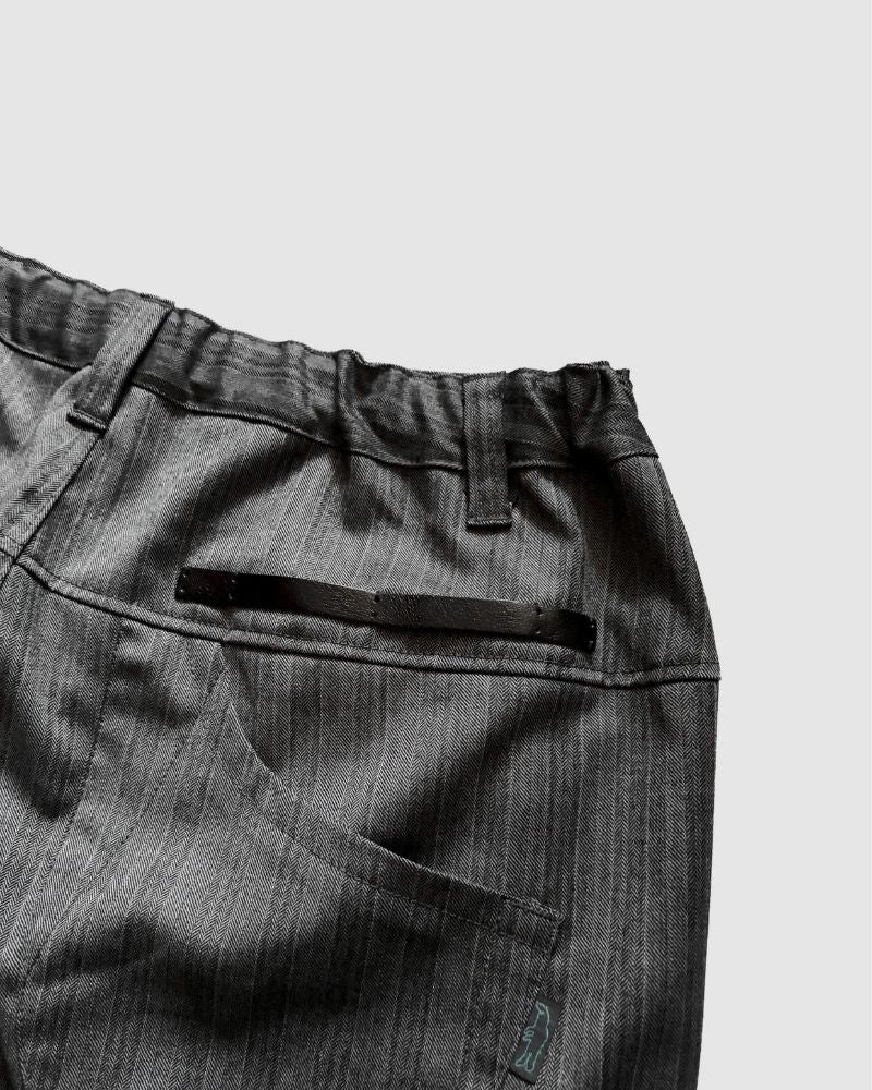 【予約】A/W TP077 ヘリンボンウールのわがままパンツ（9月）