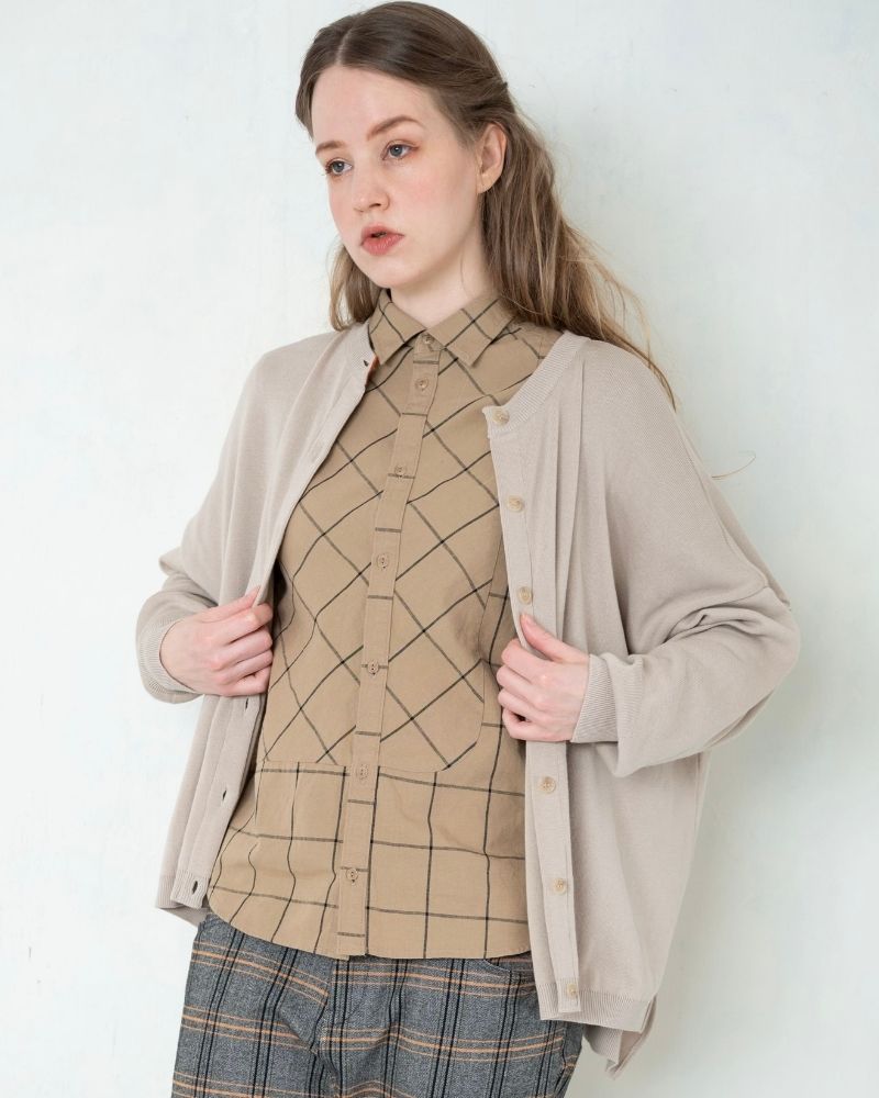 【予約】A/W TT166b コットンでできたニットカーディガン（8月）