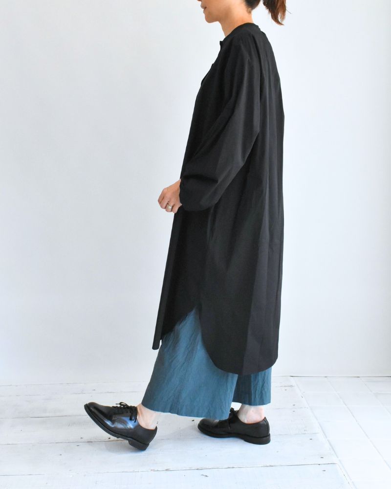 バルーンスリーブ ミディワンピース Black