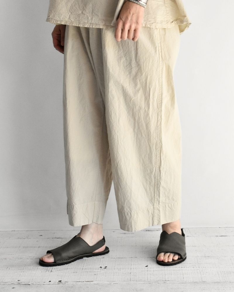 シュリンクワイドパンツ Beige