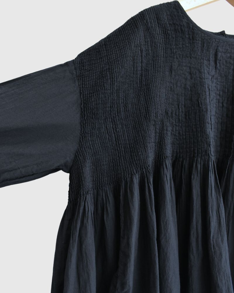 CREW-NECK 3/4 SL SHIRT WITH MINI PINTUCK Marine