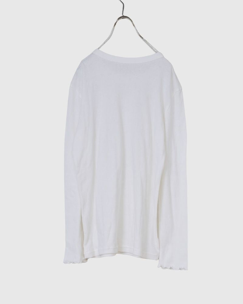 【予約】S/S G1151 COTTON CASHMERE L/S PULL OVER（2月初旬 – 2月中旬）