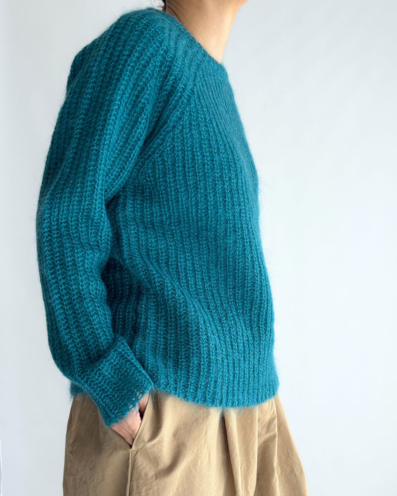 モヘアプルオーバー Turquoise