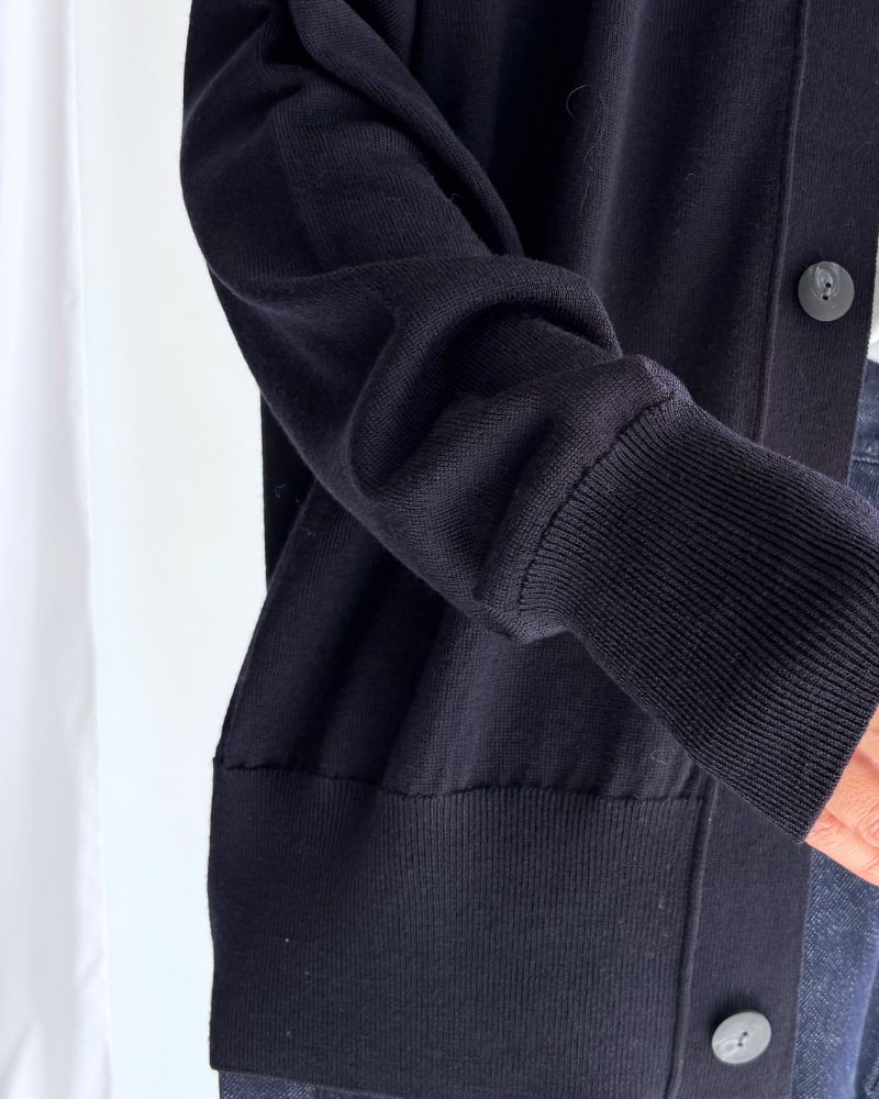 メリノダディカーディガン Navy