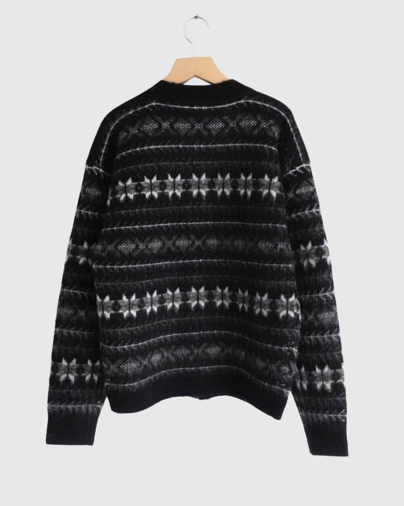 ノルディックニットカーディガン Black