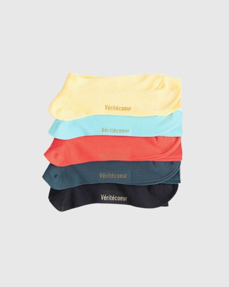 5カラーリブソックス