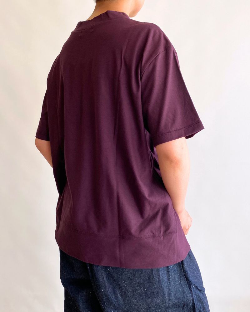 強撚度詰天竺 Tシャツ Purple