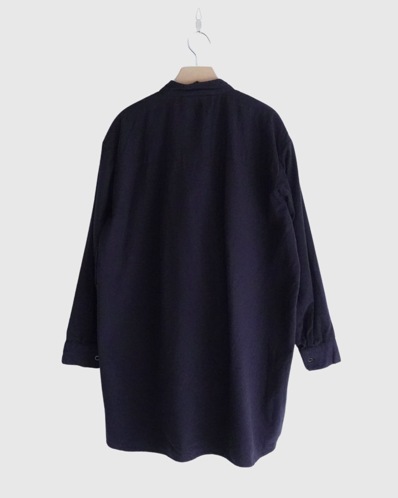 STAND COLLAR SHIRT Marine