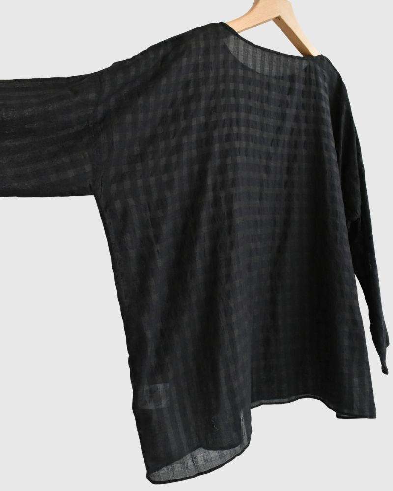 DROP SHOULDER SMOCK Black