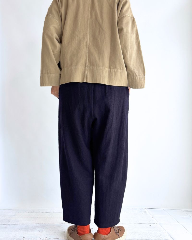 コクーンパンツ（ウール） Navy